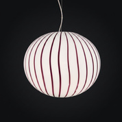 Candy Murano glass oval pendant lamp berry D40