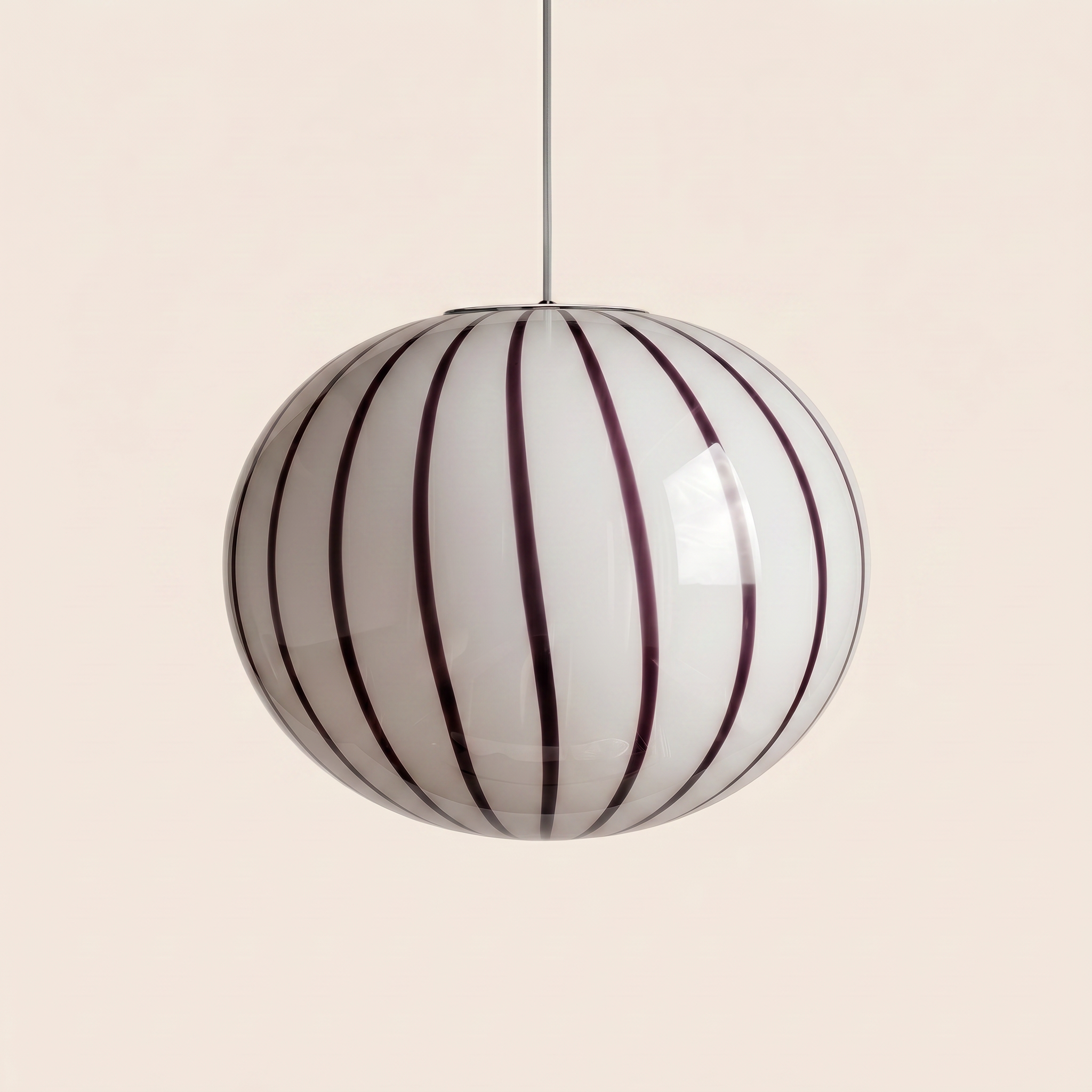 Candy Murano glass oval pendant lamp berry D32
