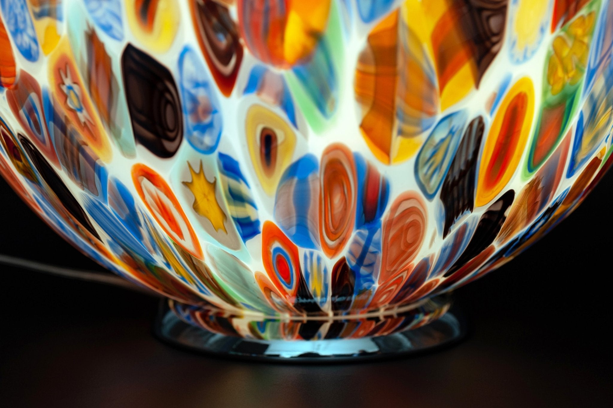 Murano glass egg table lamp Murrina H60