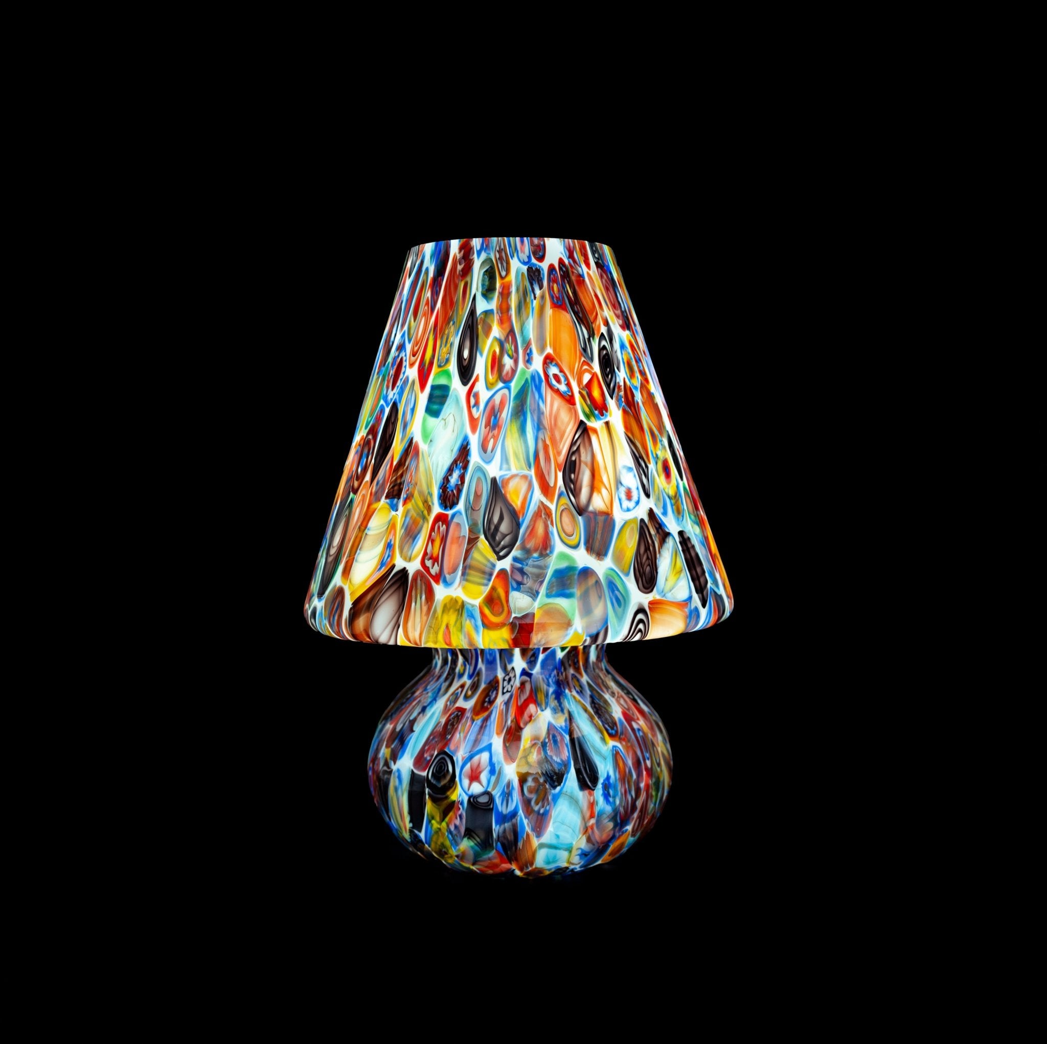 Candy Murano glass Mushroom table lamp Murrina