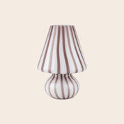 Lampada da tavolo fungo in vetro di Murano Candy lavanda