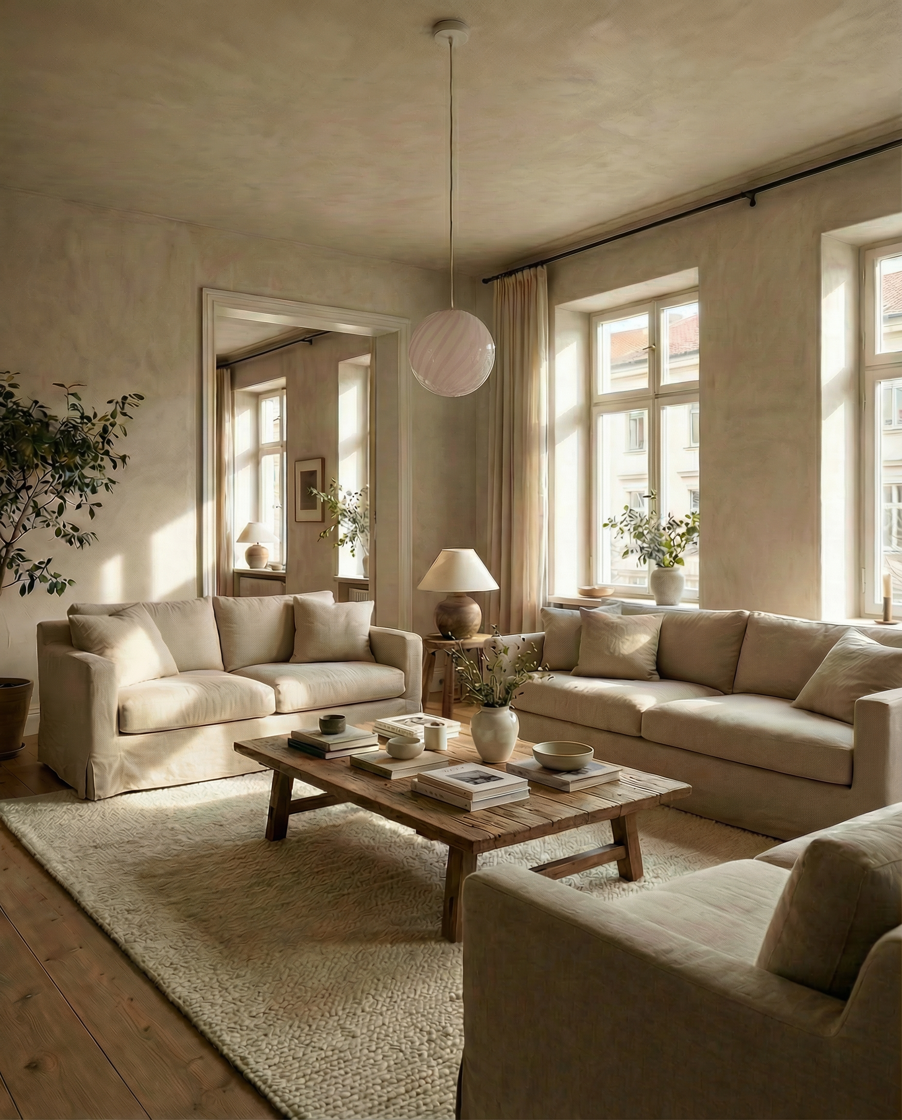 Lampada a sospensione Candy a sfera in vetro di Murano con vortice rosa marshmellow D20