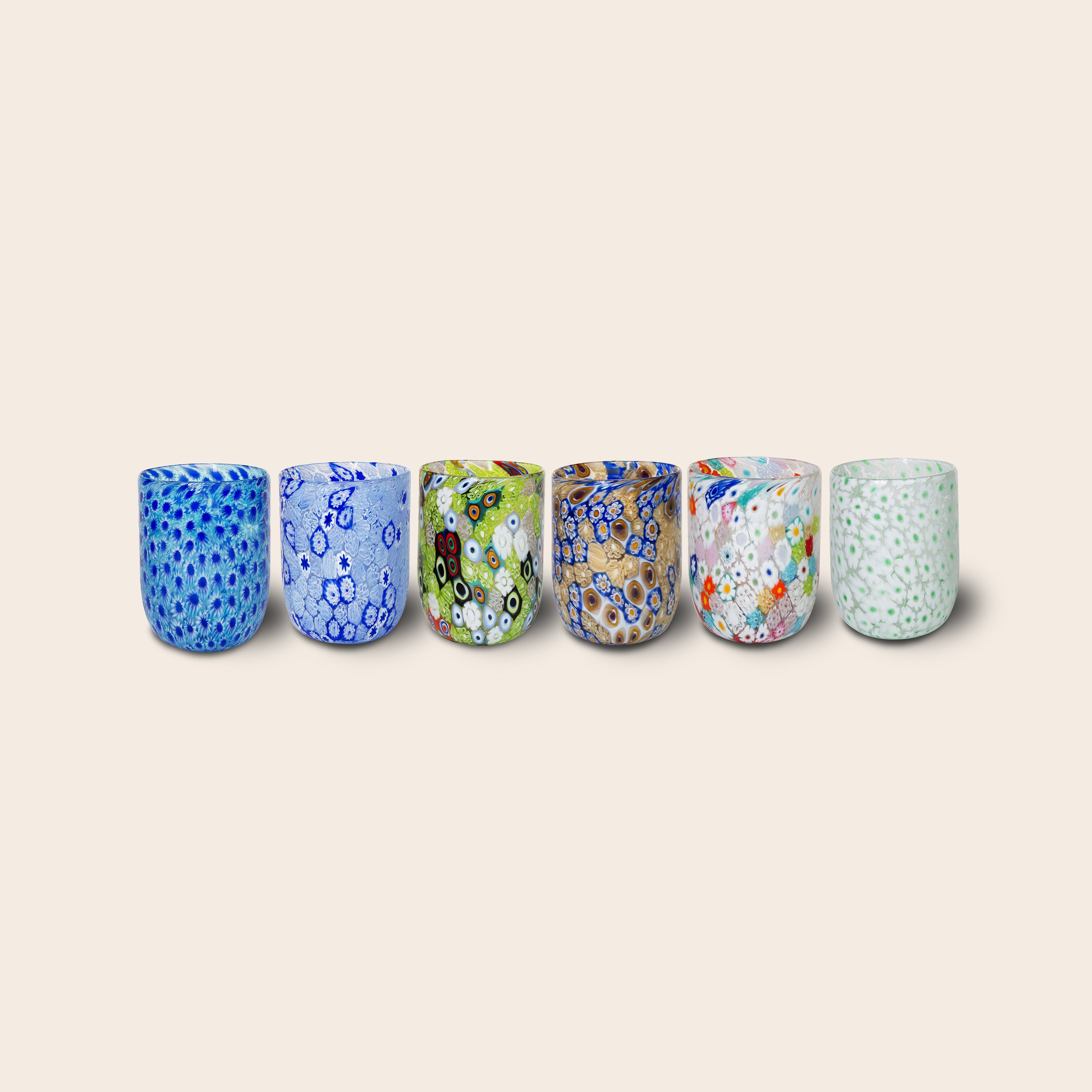 Set of 6 "Murrina" Tumblers