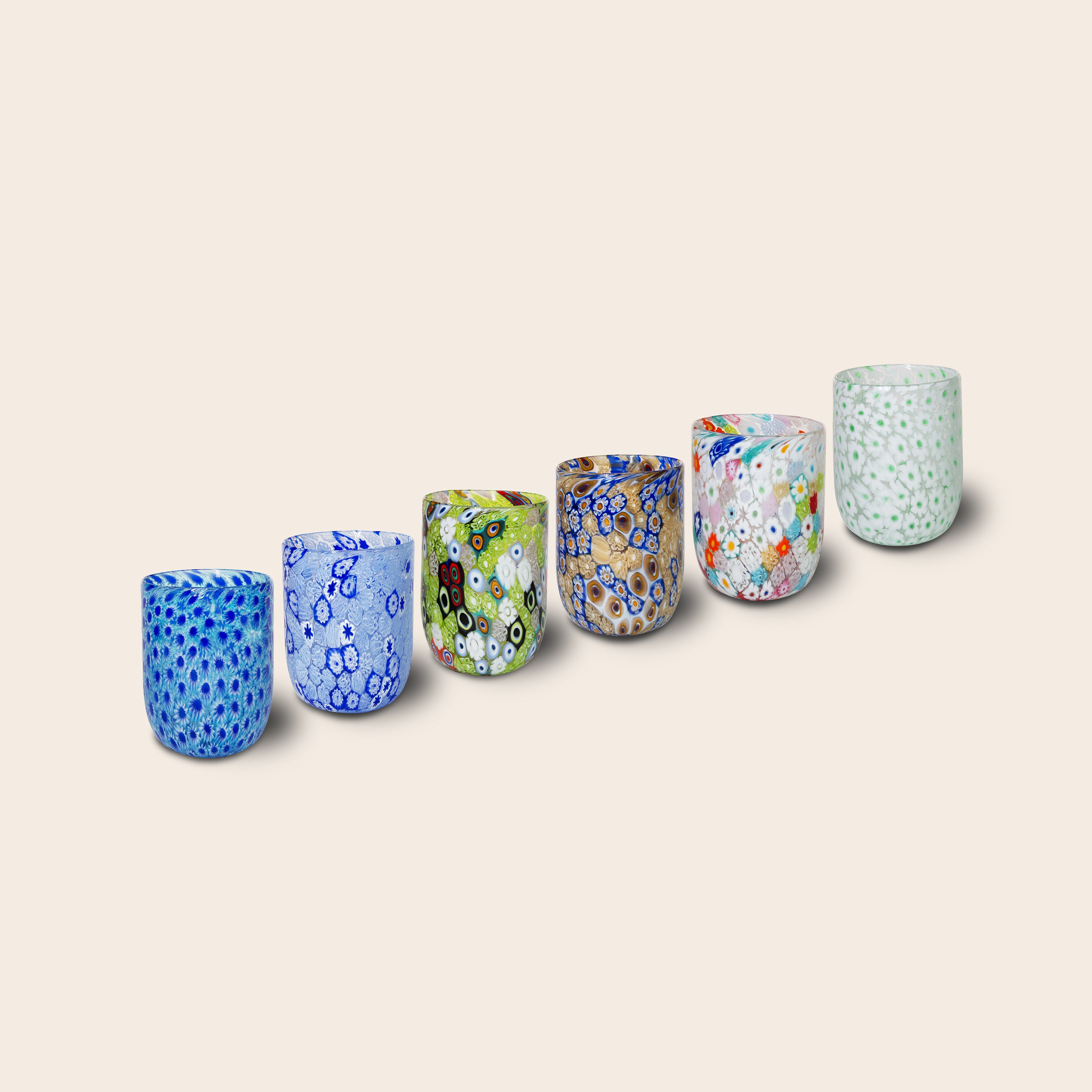 Set of 6 "Murrina" Tumblers