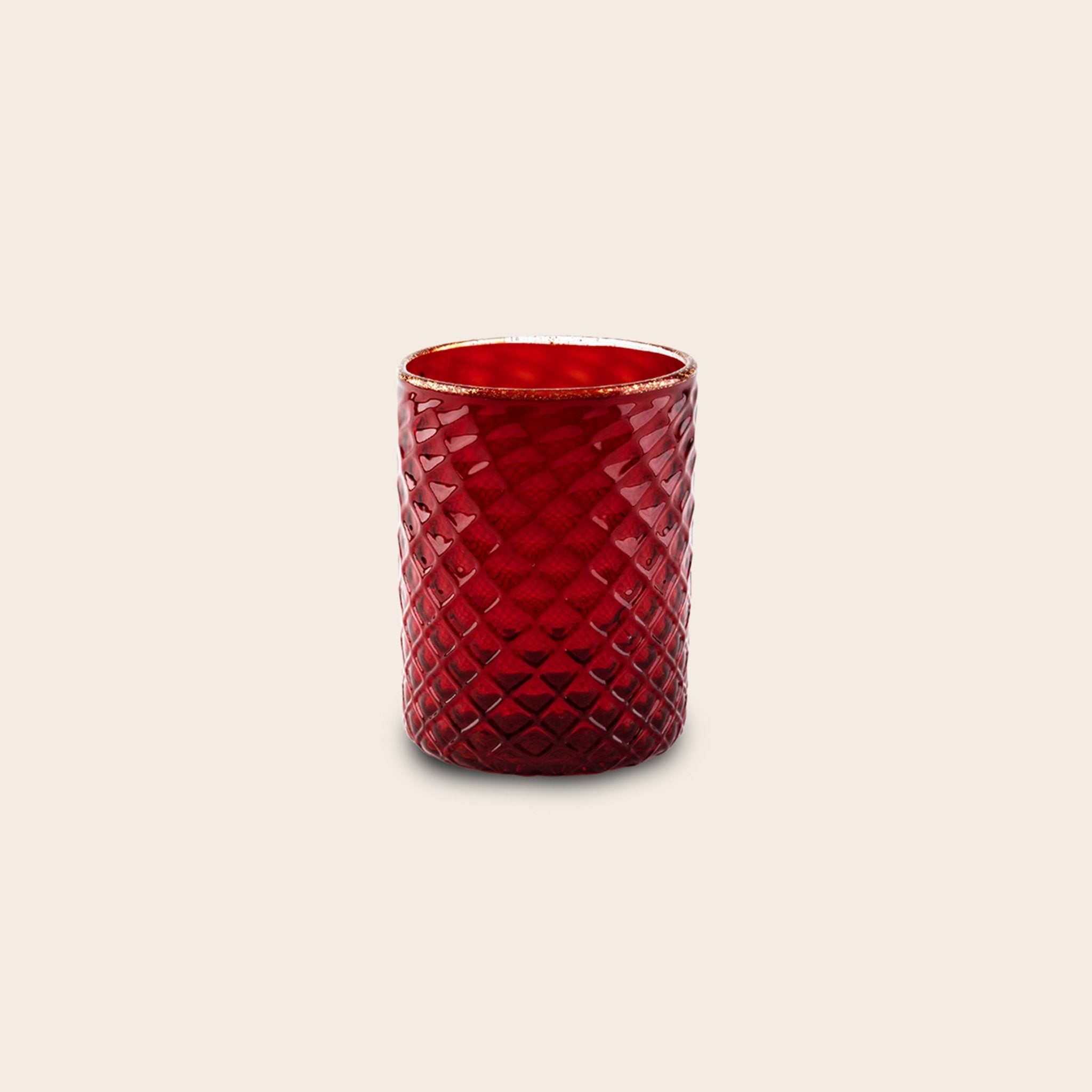 Set of 6 "Ruby Red Tola Goti" Tumblers
