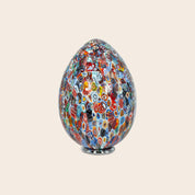 Lampada da tavolo Murrina a forma di uovo in vetro di Murano H40