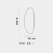 Candy Murano glass wall lamp arlecchino straight D40