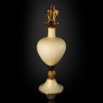 Cornucopia Murano blown glass vase – Gold leaf on glass