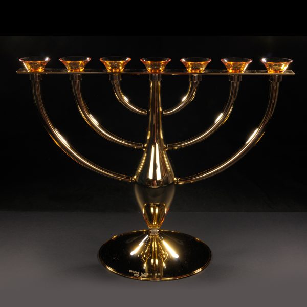 Candelabro in vetro di Murano - Menorah