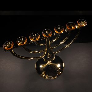 Candelabro in vetro di Murano - Menorah