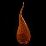 Murano Glass Vase - Silhouette - Orange