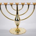 Candelabro in vetro di Murano - Menorah