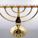 Candelabro ebraico in vetro di Murano - Menorah