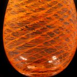 Filigree on Glass - Murano Glass Drop Vase Silhouette