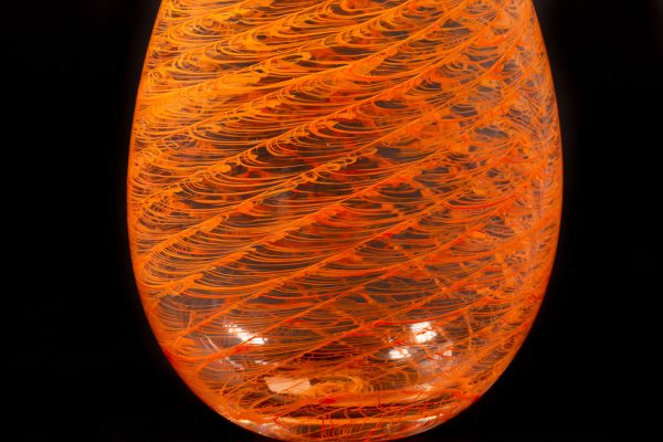 Filigree on Glass - Murano Glass Drop Vase Silhouette