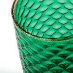 Balloton Murano Glass Glasses - Tola emerald green