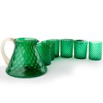 Set Tavola Vetro di Murano Verde Smeraldo - Tola