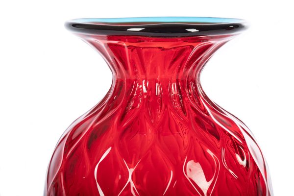 295-Murano-art-glass-Balloton-Principino-ruby-red-big-size