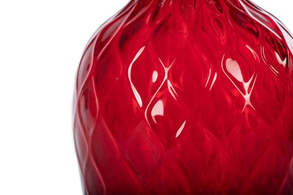 295-Murano-art-glass-Balloton-Principino-ruby-red-big-size