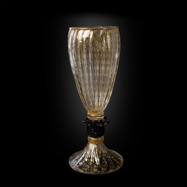 1295-Murano-art-glass-Gold-Balloton-Vase