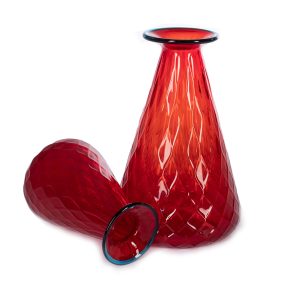 1295-Murano-glass-Art-Pyramid-Vase-Bottle-Decanter