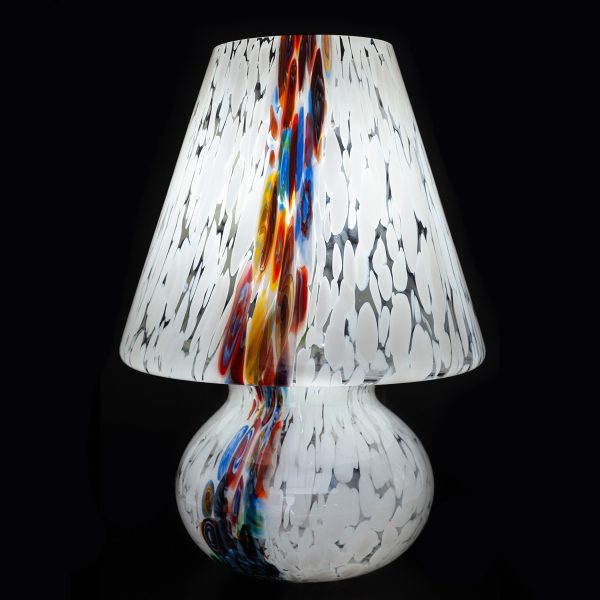 1295-Murano-glass-Table-Lamp-The-Mushroom-Lamp-white-and-color-murrine-XL