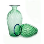 1295 murano art glass Balloton Principino Green big size set