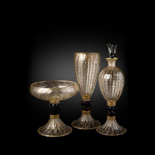 1295-Murano-art-glass-Gold-Balloton-Vase-