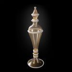 1295 Murano Eternal Glass Cerimonia Ivory, art vase hand made big size