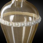 1295 Murano Eternal Glass Cerimonia Ivory, art vase hand made big size