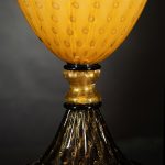 Vaso Ambra in vetro di murano foglia oro balloton