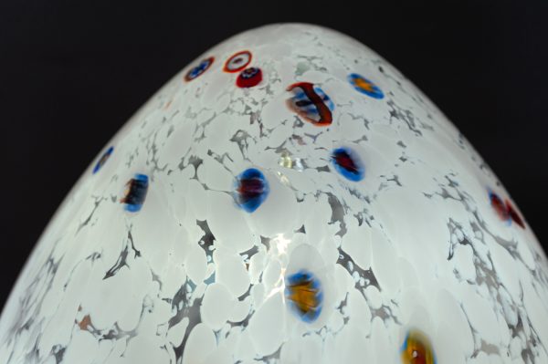 lampada da tavolo Uovo in vetro soffiato di murano e murrine