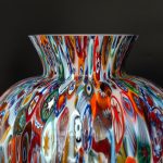 vaso Giara in vetro soffiato di murano e murrine