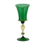 bicchiere veneziano tipetto verde classico 1