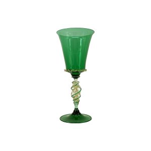 1295Murano hand made Murano glass goblet