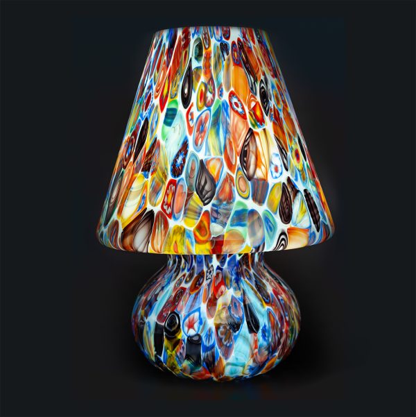 lampada da tavolo Mushroom Lamp in vetro di murano e murrine