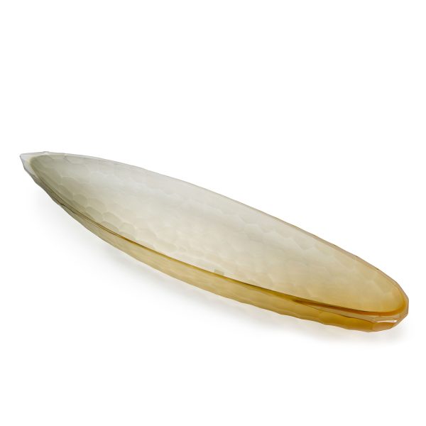 murano glass Native Canoa centerpiece, desktop,