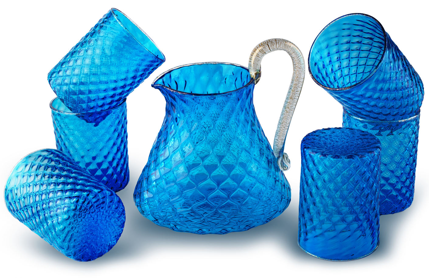 Murano Glass Jug and Glasses